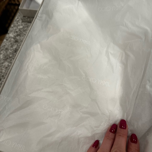 NWT JIMMY CHOO $795 Emsy 85 Glitter Sandals heels sparkling silver 41 9.5 10 - Picture 10 of 12